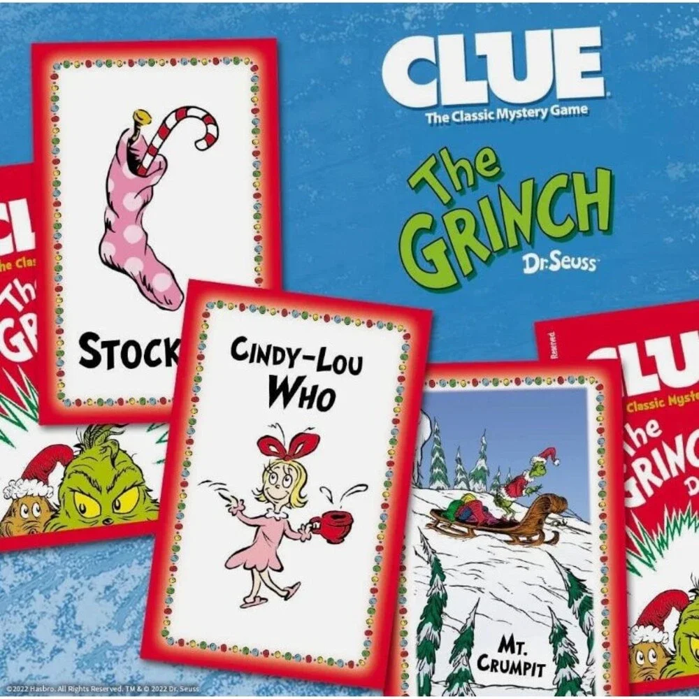 Clue Board Game: How the Grinch Stole Christmas Dr. Seuss, New Sealed